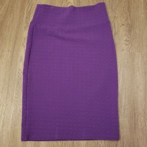 Purple pencil skirt from LulaRoe